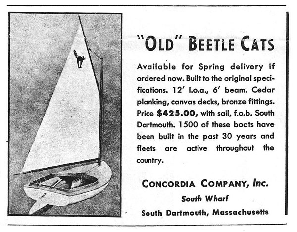 The very first Beetle Cat ad.