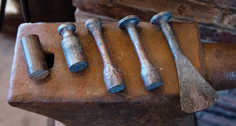 The forging process.