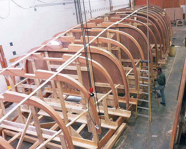 plywood bulkheads were CNC-cut and fit precisely