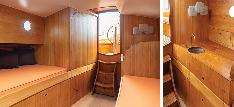 The Companionway and Saloon.
