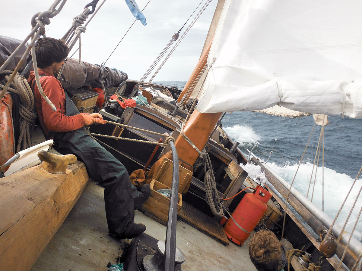 Heading back across the English Channel.