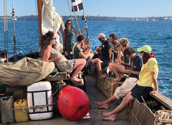 During the maritime festival in Douarnenez.