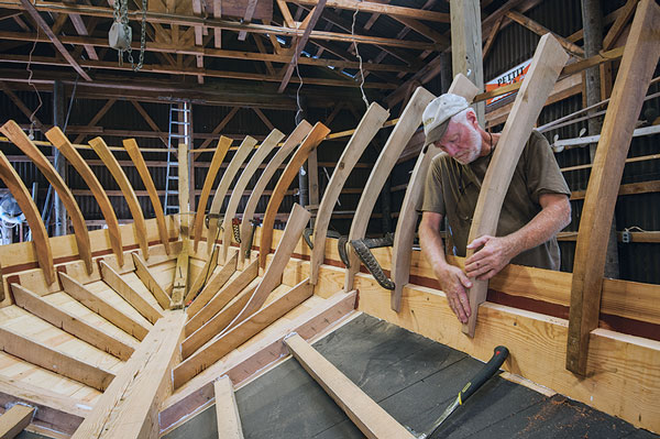 Construction begins upside-down