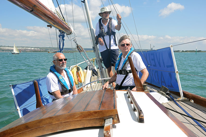 LIVELY LADY sails.