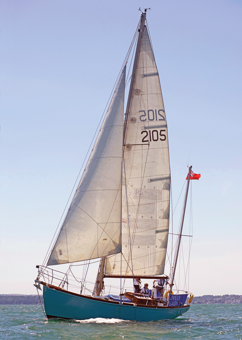 The 36′ cutter LIVELY LADY.