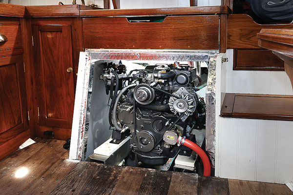 MERLIN’s 38-hp, three-cylinder Yanmar 3JH5E diesel engine.