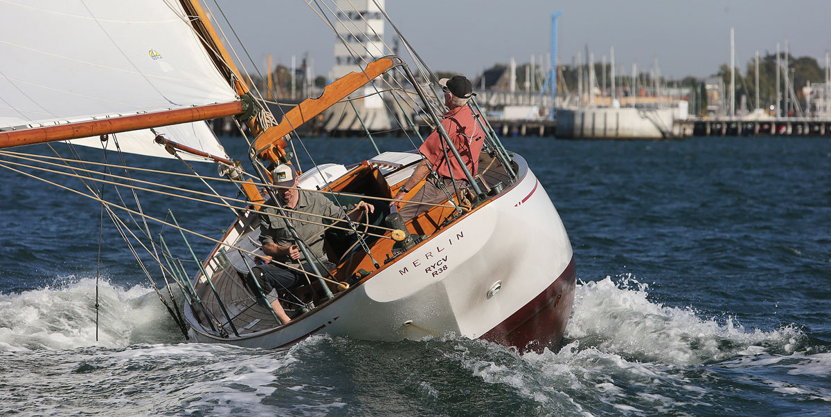 MERLIN sailing.