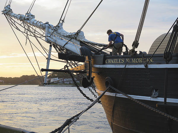 Moored at Cape Cod Canal.