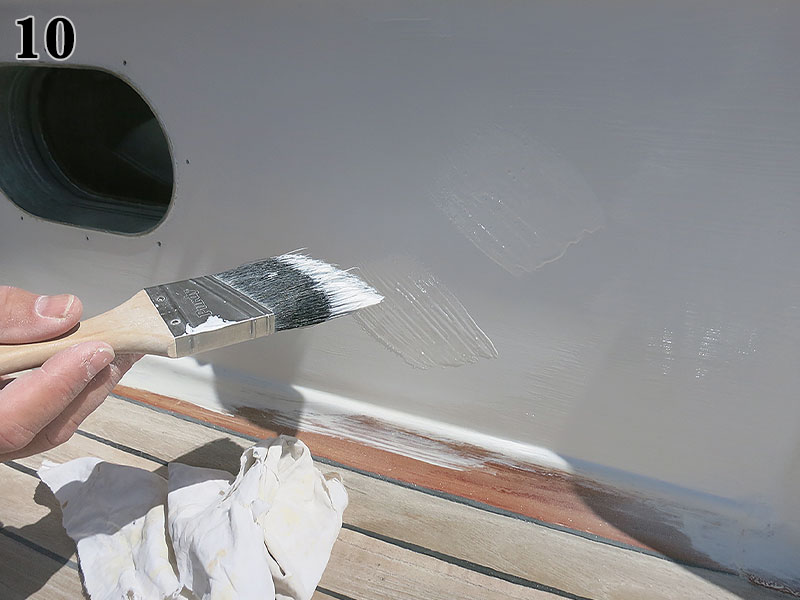 Properly load the brush.