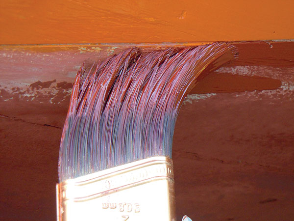 Painting a scribed waterline