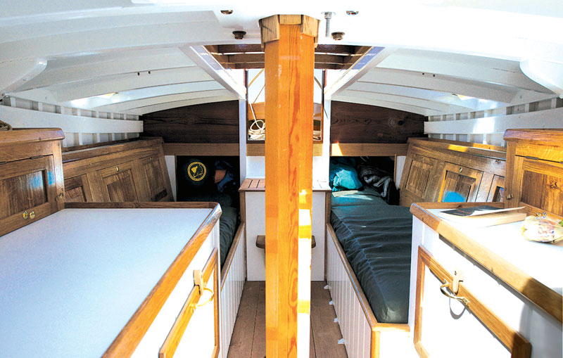 The accommodation belowdecks.