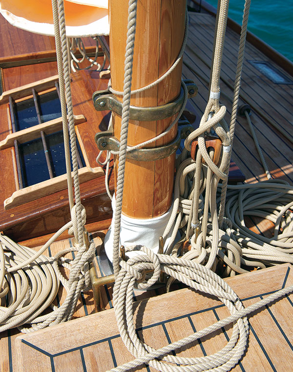 Larch planks on steam-bent oak frames.