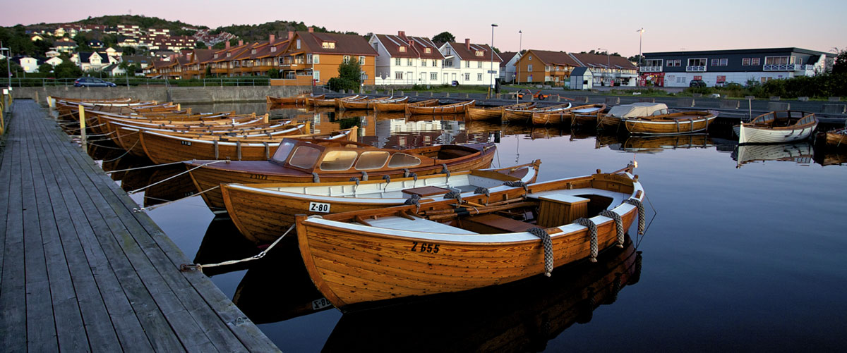 The fleet of snekkes at Stavern