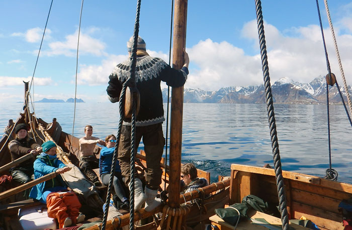 Aboard the 42’ Norwegian fembøring SKÅRUNGEN