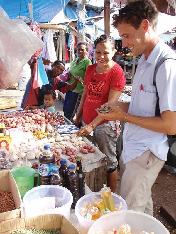 Market on the island of Flores, Indonesia