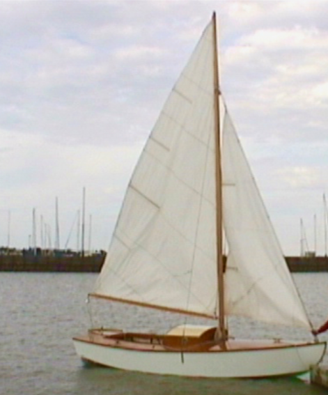 BIBI is a 16' 6" hard-chined, plywood centerboard sloop. BIBI was built in 1964 by hobbyist Ludvik Zbigniewicz for sailing solo on Lake Winnipeg.
