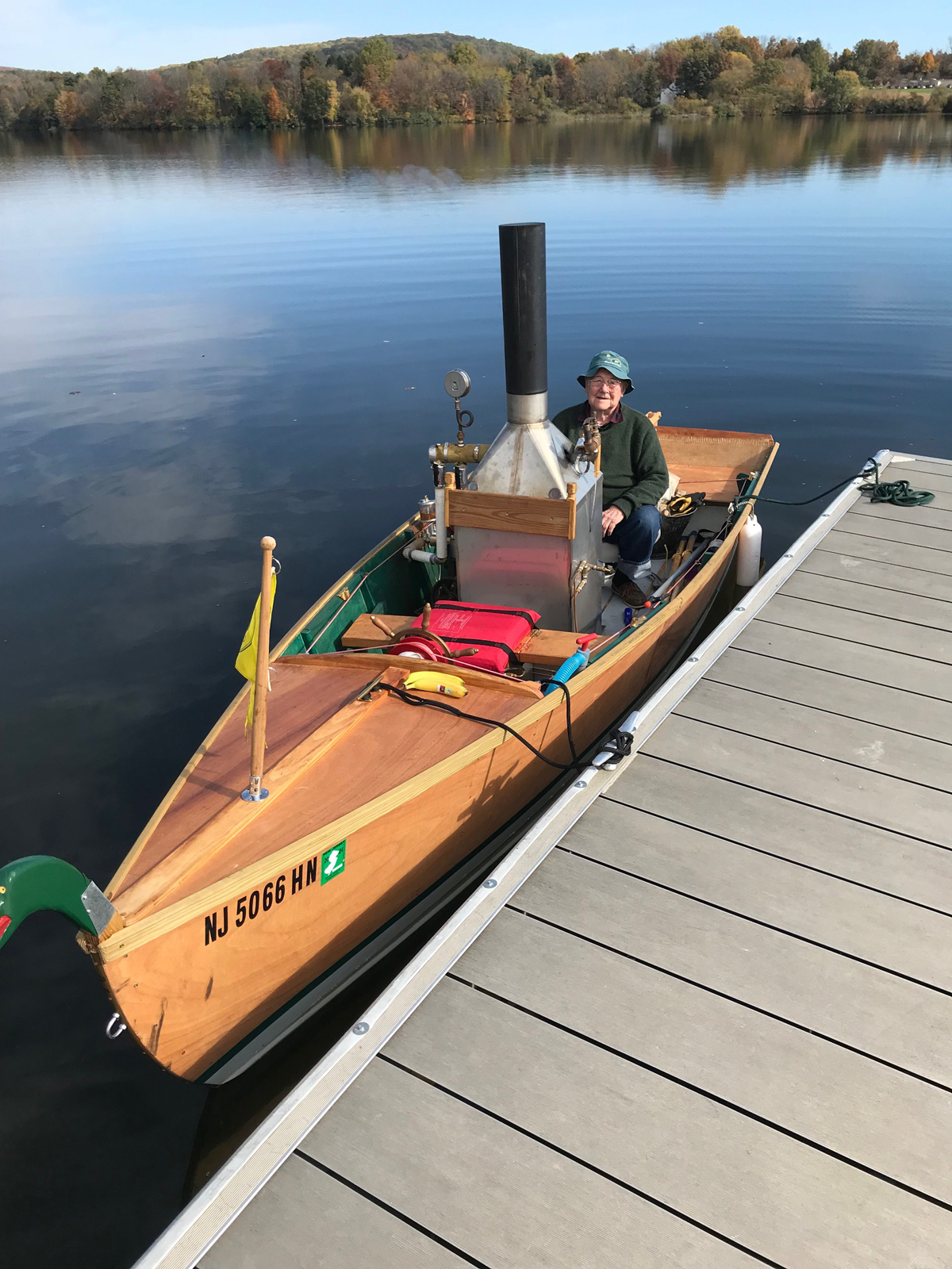 At the dock ready to steam.