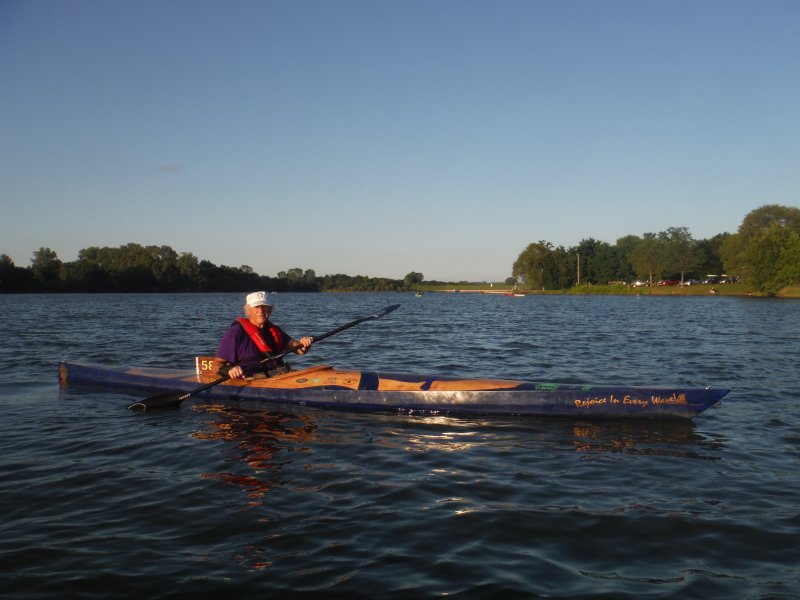 Kayak race boat West River 180.