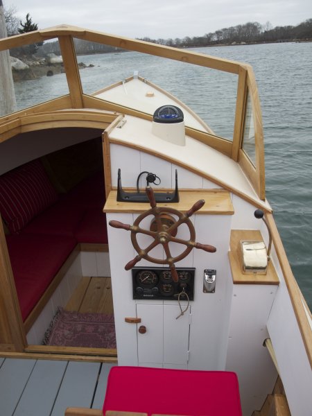 boatbuilding practice: the forty inch skiff off center