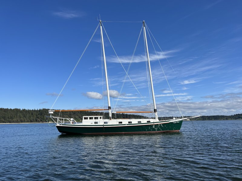 At anchor in the Puget Sound