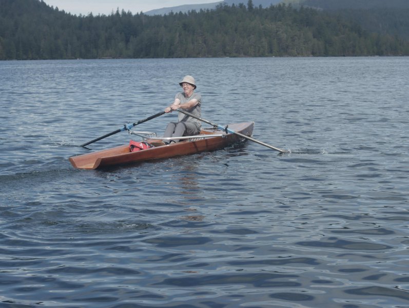 "Salish" sliding seat rowboat