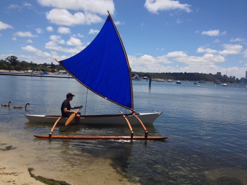 melanesia outrigger sailing canoe woodenboat magazine