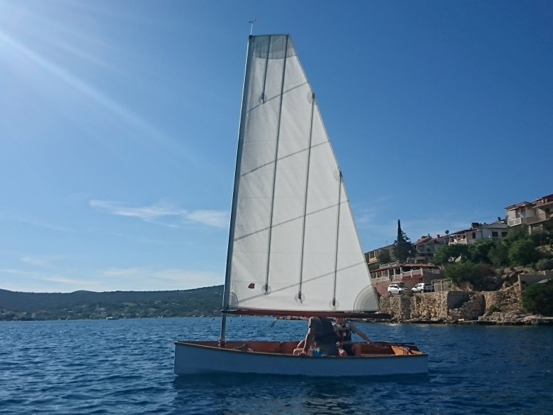 Mebo 12 sailing in Adriatic Sea, Croatia