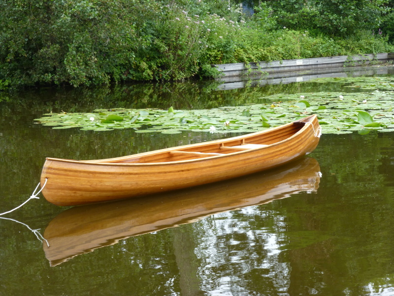 Wabnaki canoe Houtje in its element.