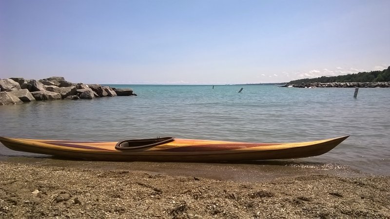 Jeff Parkers Petrel Kayak in Lake Bluff, Illinois