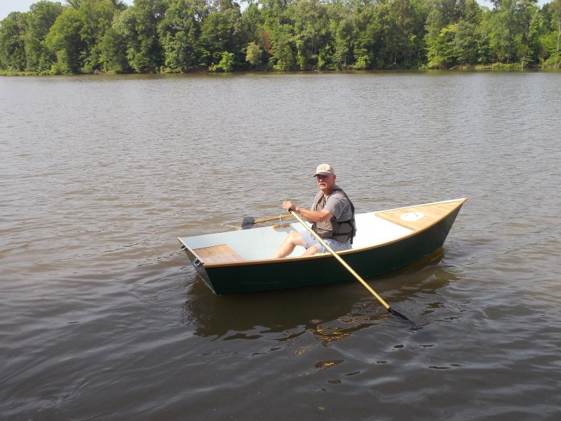 The boat rows with ease and turns on a dime