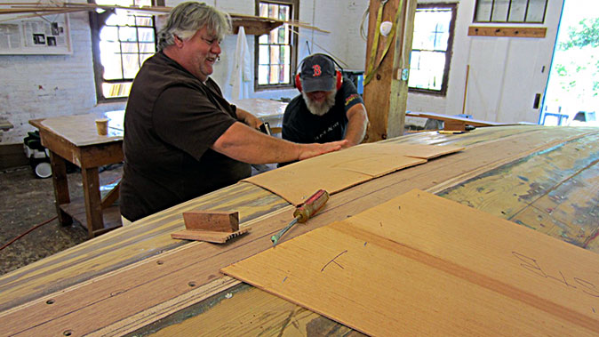 Fitting the first layer of veneer