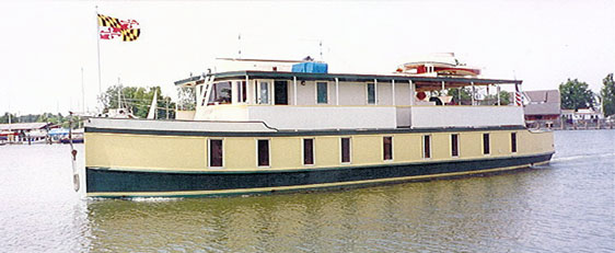 ODYSSEA, a full-powered houseboat.