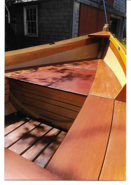 Wooden lapstrake classic Lowell-built Amesbury skiff