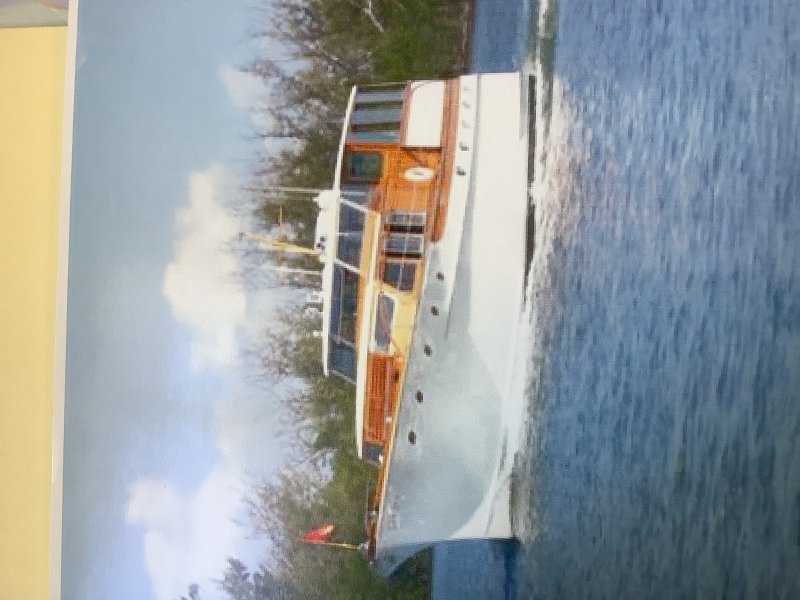35 Hinckley Pilot sloop on mooring.