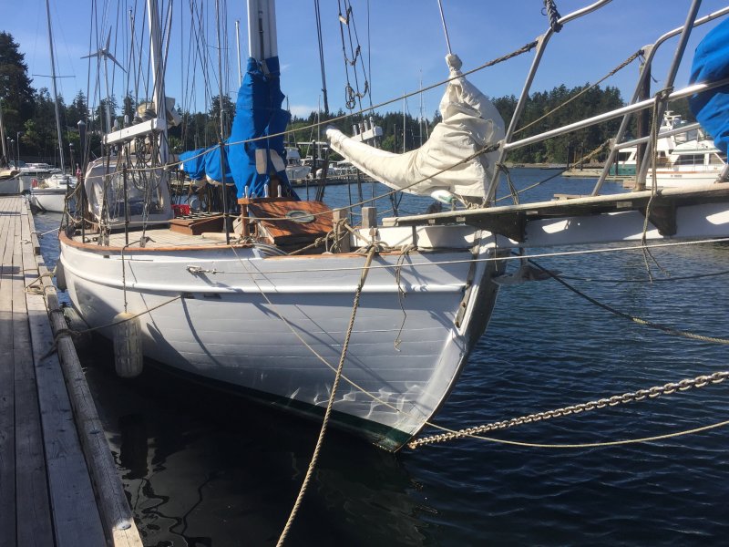 Classic all-teak Colin Archer 53' ketch wooden sailboat