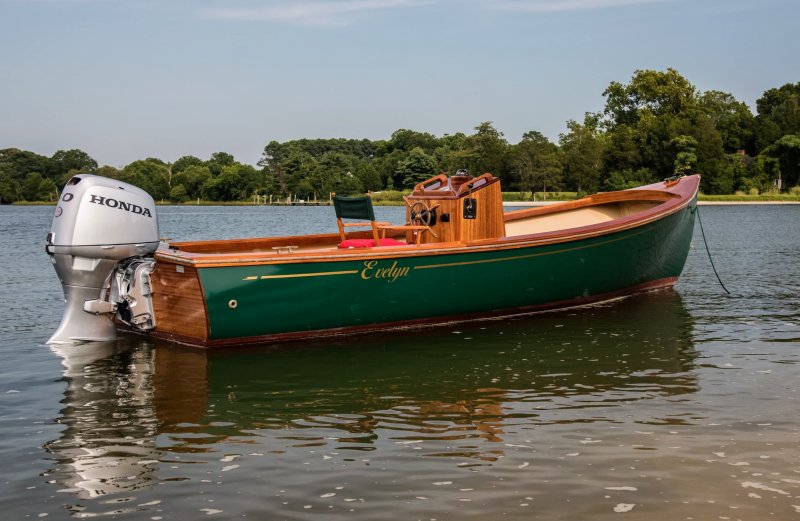 EVELYN is a modified Jericho Bay Lobster Skiff. Photo: Jim Zinn EVELYN. Photo: Jim Zinn