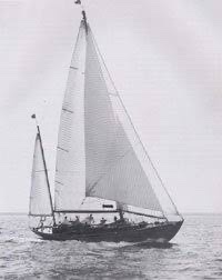 Merry Maiden under full sail Merry Maiden under full sail