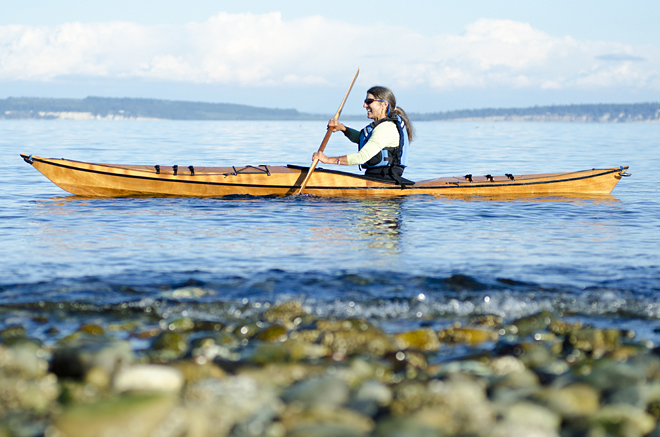 Selkie Kayak Kit, Pygmy Boats, Wooden Kayak kit for petite paddlers.