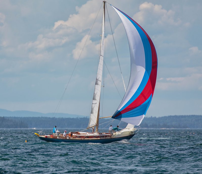 Gesture sailing in Penobscot Bay