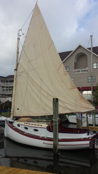 LAZY LUCY, 24' catboat designed by Fenwick C. Williams. LAZY LUCY, 24' catboat designed by Fenwick C. Williams.