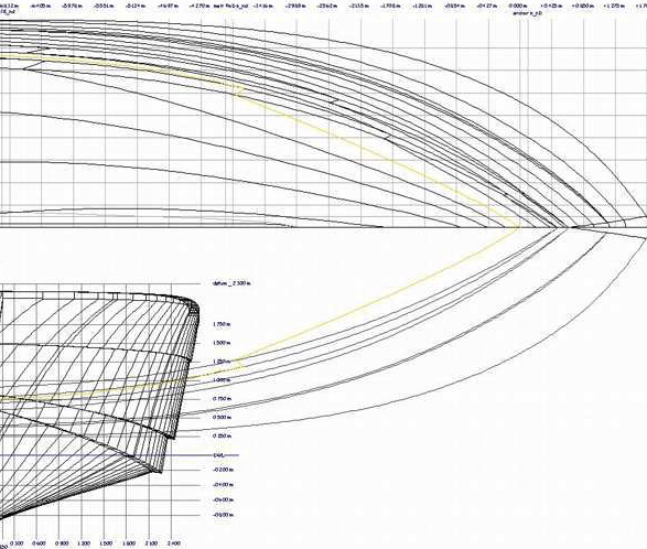 Lines drawing.