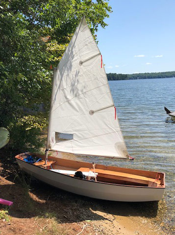 wooden pram boat