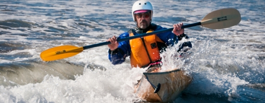 Kayak Surfing the Pinguino 145 Kayak Surfing the Pinguino 145