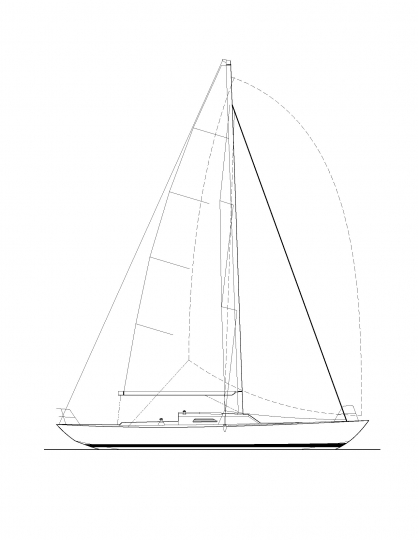 K-39 Sail Plan K-39 Sail Plan