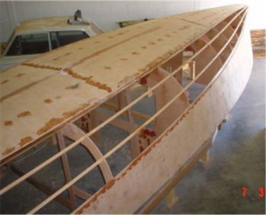Didi 26 with hull side and bottom skin Didi 26 with hull side and bottom skin