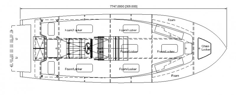 CCSF25.5 center console, deep v WoodenBoat Magazine