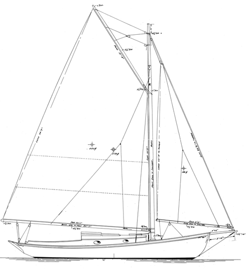 Alden 30' Keel -- Centerboard Sloop Alden 30' Keel -- Centerboard Sloop profile