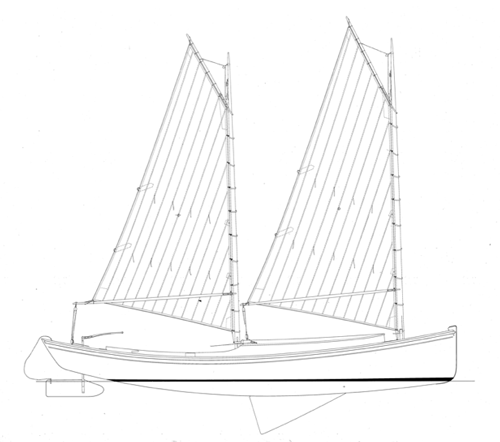 28' Sharpie EGRET WoodenBoat Magazine