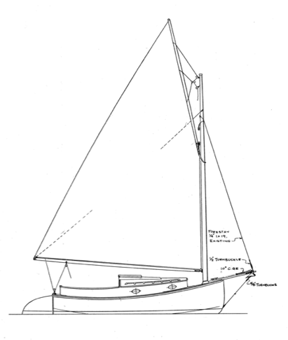 wittholz 17' catboat woodenboat magazine