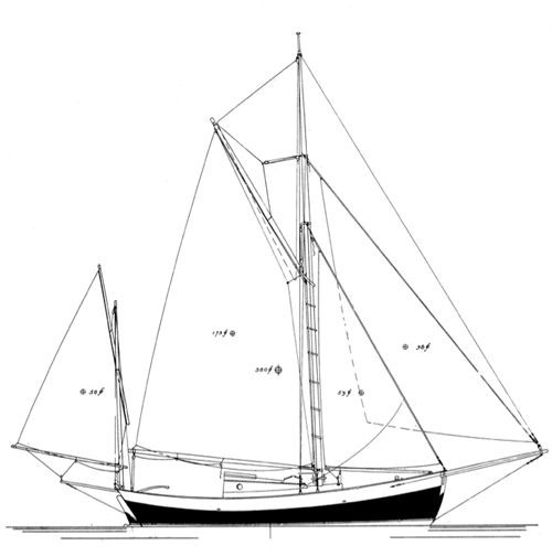 22' 11" Yawl BLUE MOON WoodenBoat Magazine